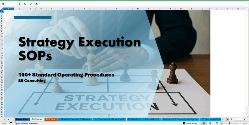 100+ Strategy Execution SOPs (Excel template (XLSX)) Preview Image