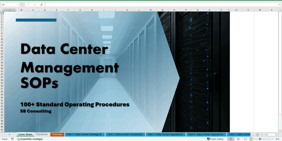 100+ Data Center Management SOPs (Excel template (XLSX)) Preview Image