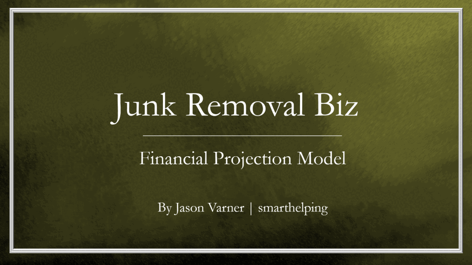Junk Removal Business Financial Plan & Valuation Model (Excel template (XLSX)) Preview Image