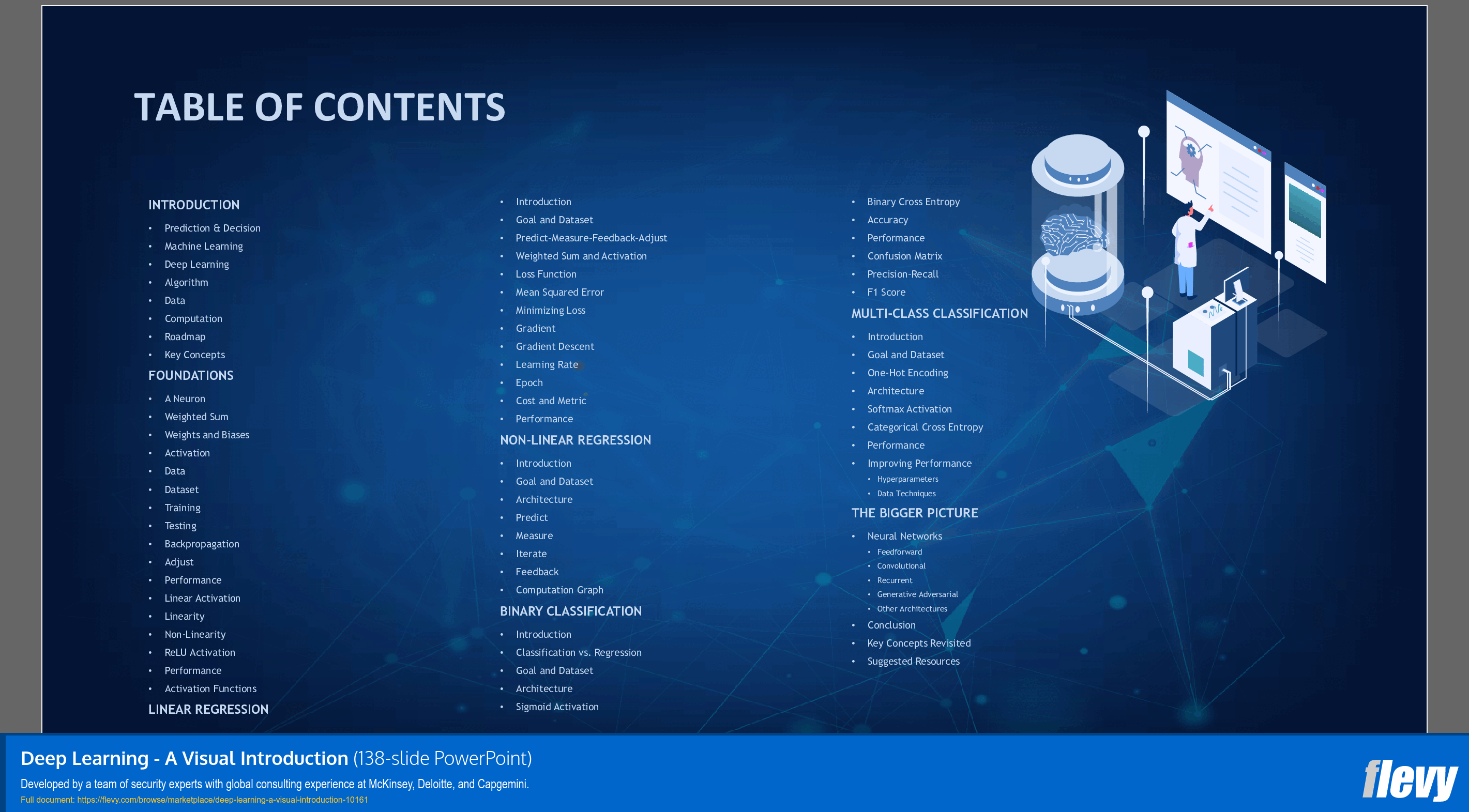 Deep Learning - A Visual Introduction (138-slide PPT PowerPoint presentation slide deck (PPTX)) Preview Image