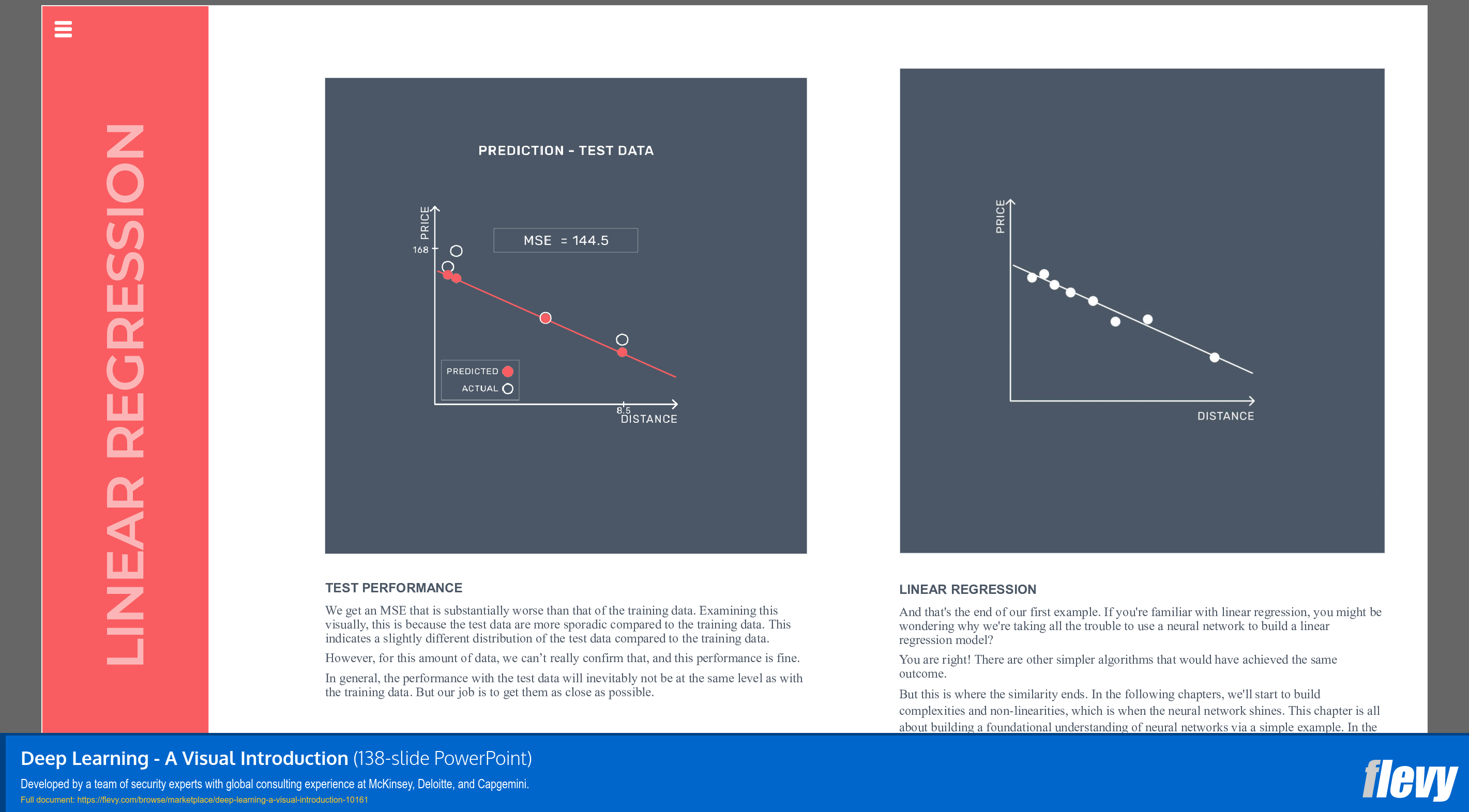 Deep Learning - A Visual Introduction (138-slide PPT PowerPoint presentation slide deck (PPTX)) Preview Image