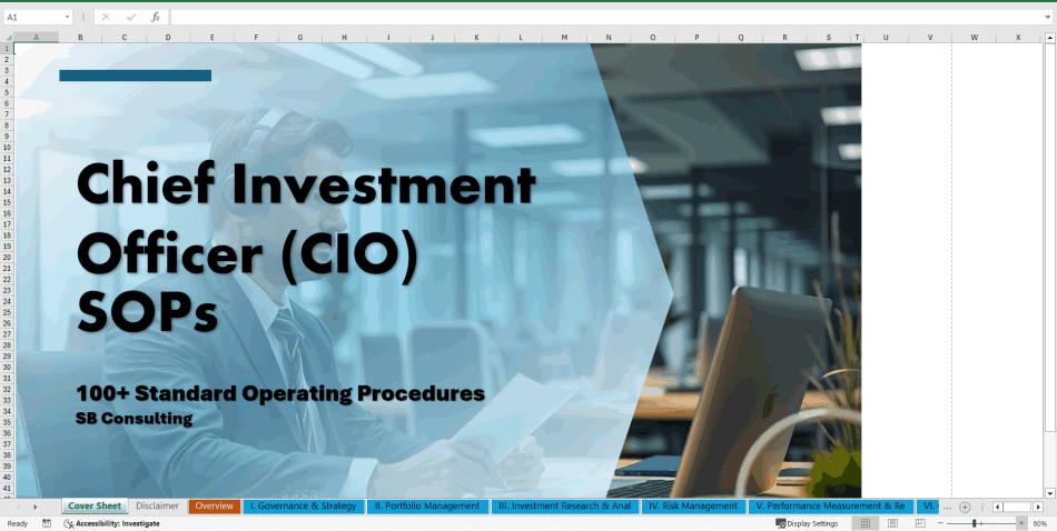 100+ Chief Investment Officer (CIO) SOPs (Excel template (XLSX)) Preview Image