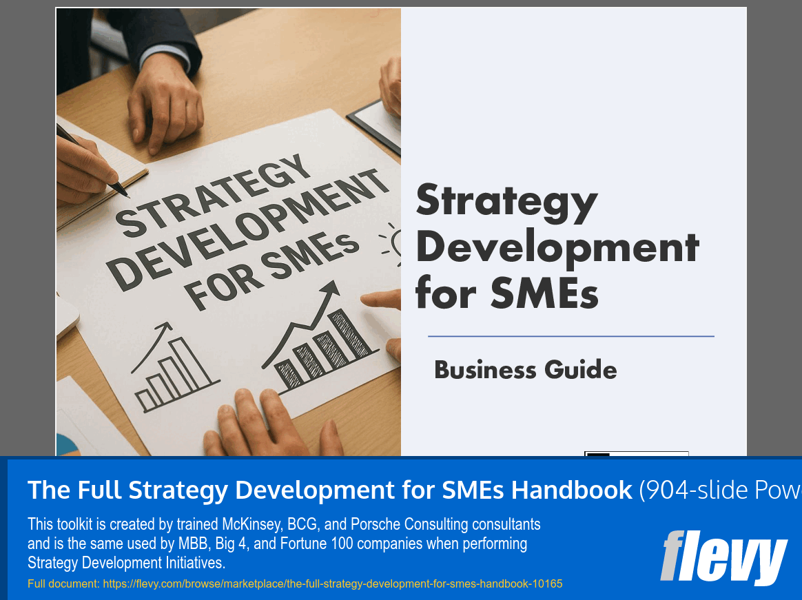 Full Strategy Development for SMEs Handbook (904-slide PPT PowerPoint presentation slide deck (PPTX)) Preview Image
