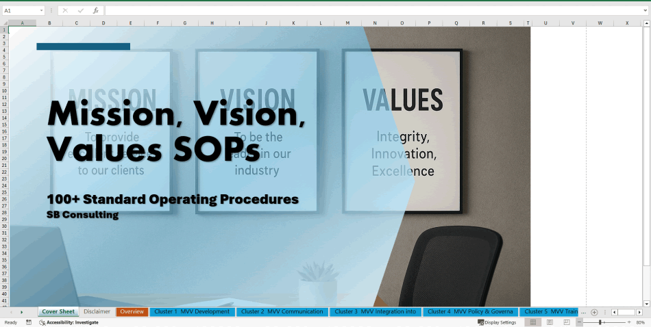 100+ Mission, Vision and Values SOPs (Excel template (XLSX)) Preview Image