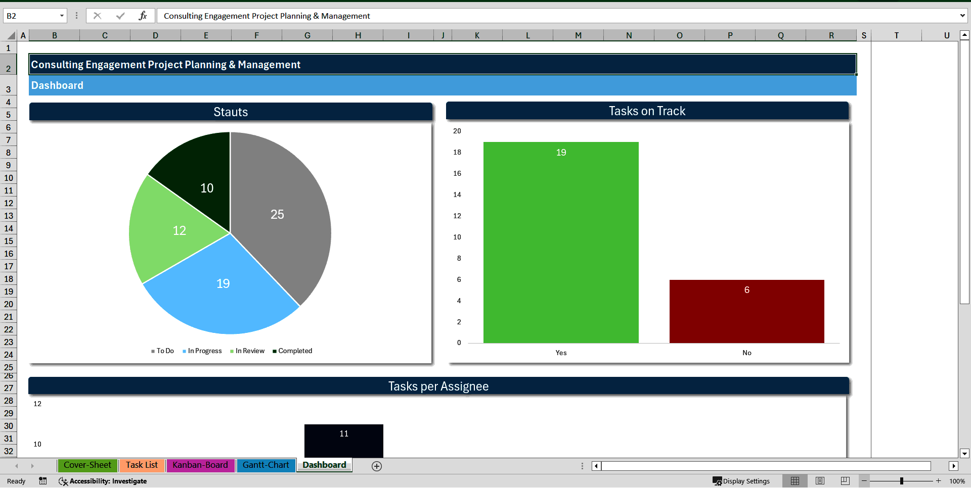 Consulting Engagement/Project Planning & Management Toolkit (Excel template (XLSX)) Preview Image