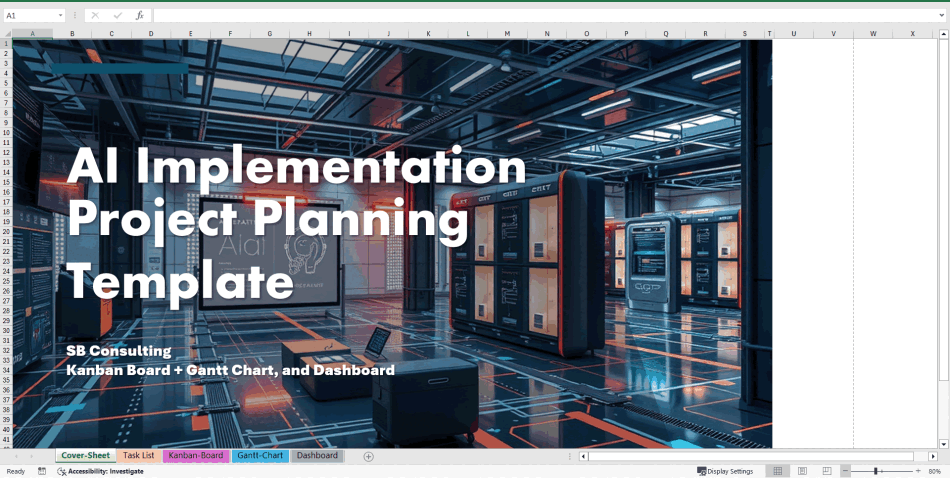 AI Implementation Project Planning Toolkit (Excel template (XLSX)) Preview Image