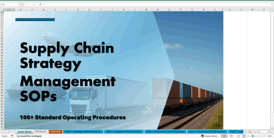 100+ Supply Chain Management SOPs (Excel template (XLSX)) Preview Image