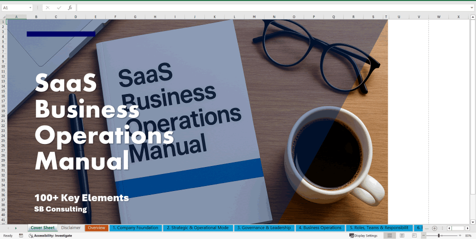 SaaS Business Operations Manual (Excel template (XLSX)) Preview Image