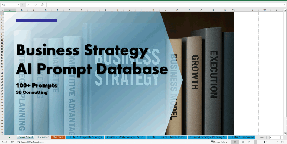 Business Strategy AI Prompt Library (100+ Prompts) (Excel template (XLSX)) Preview Image