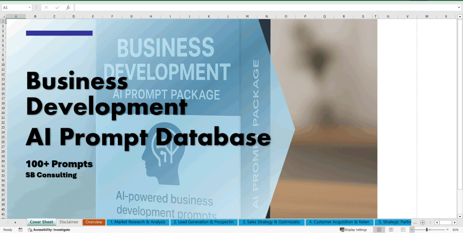 Business Development AI Prompt Library (100+ Prompts) (Excel template (XLSX)) Preview Image