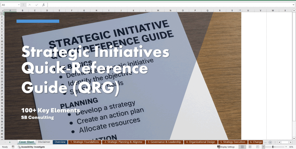 Strategic Initiatives Quick-Reference Guide (100+ Elements) (Excel template (XLSX)) Preview Image