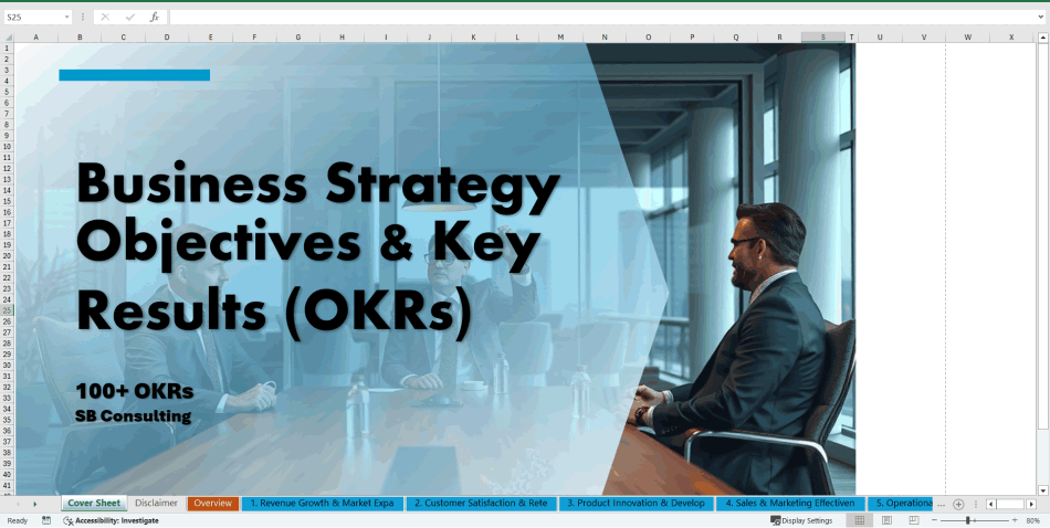 100+ Business Strategy OKRs (Excel template (XLSX)) Preview Image