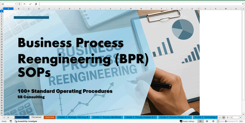 100+ Business Process Reengineering (BPR) SOPs (Excel template (XLSX)) Preview Image