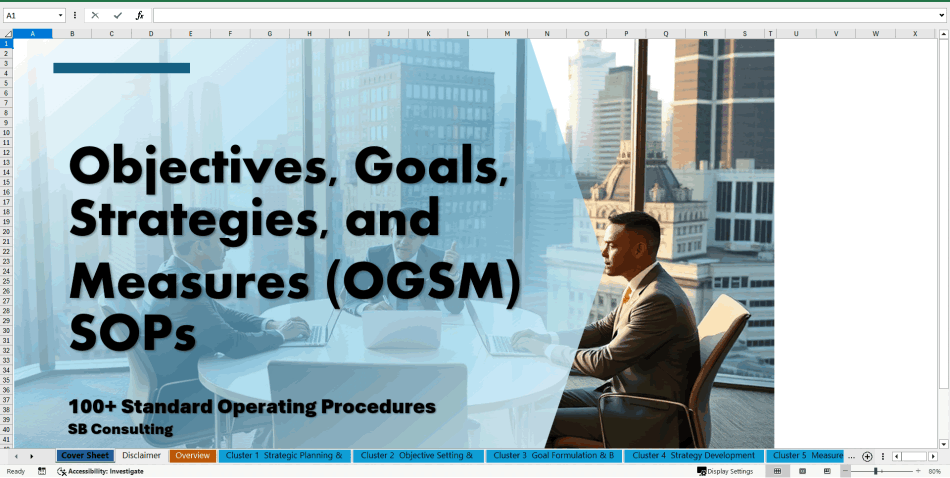 100+ Objectives, Goals, Strategies, and Measures (OGSM) SOPs (Excel template (XLSX)) Preview Image