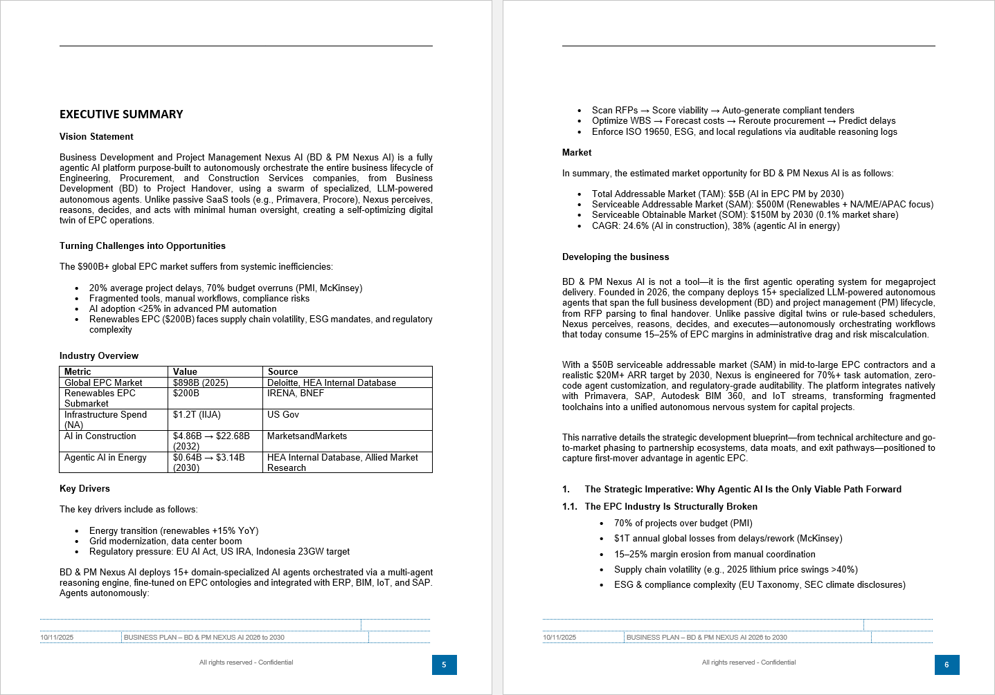 Adjustable Business Plan for Agentic AI Venture (82-page Word document) Preview Image