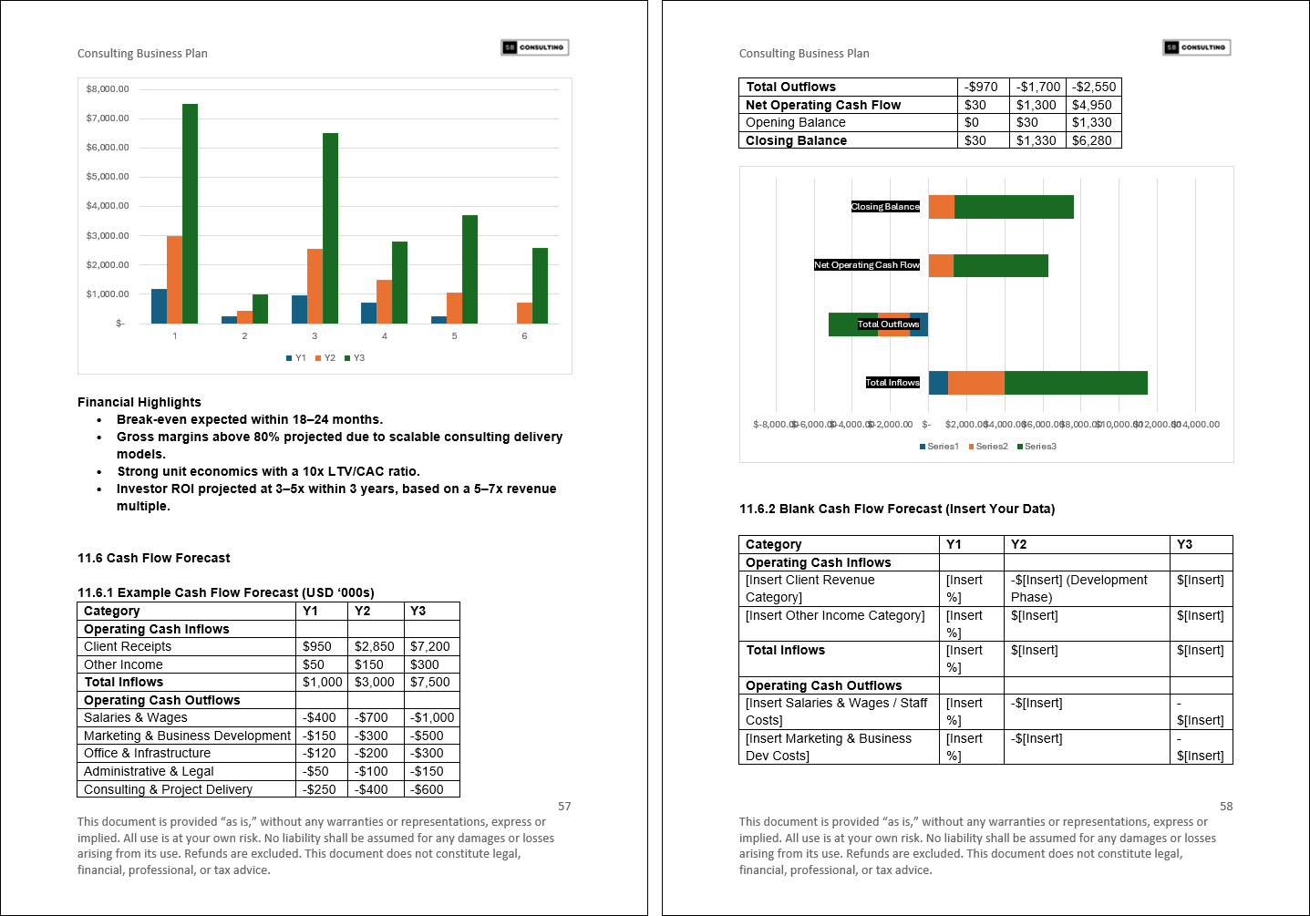 Consulting Business Plan (70-page Word document) Preview Image