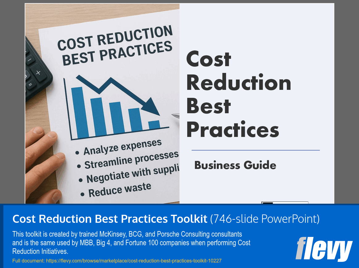 Cost Reduction Best Practices Toolkit (746-slide PPT PowerPoint presentation slide deck (PPTX)) Preview Image