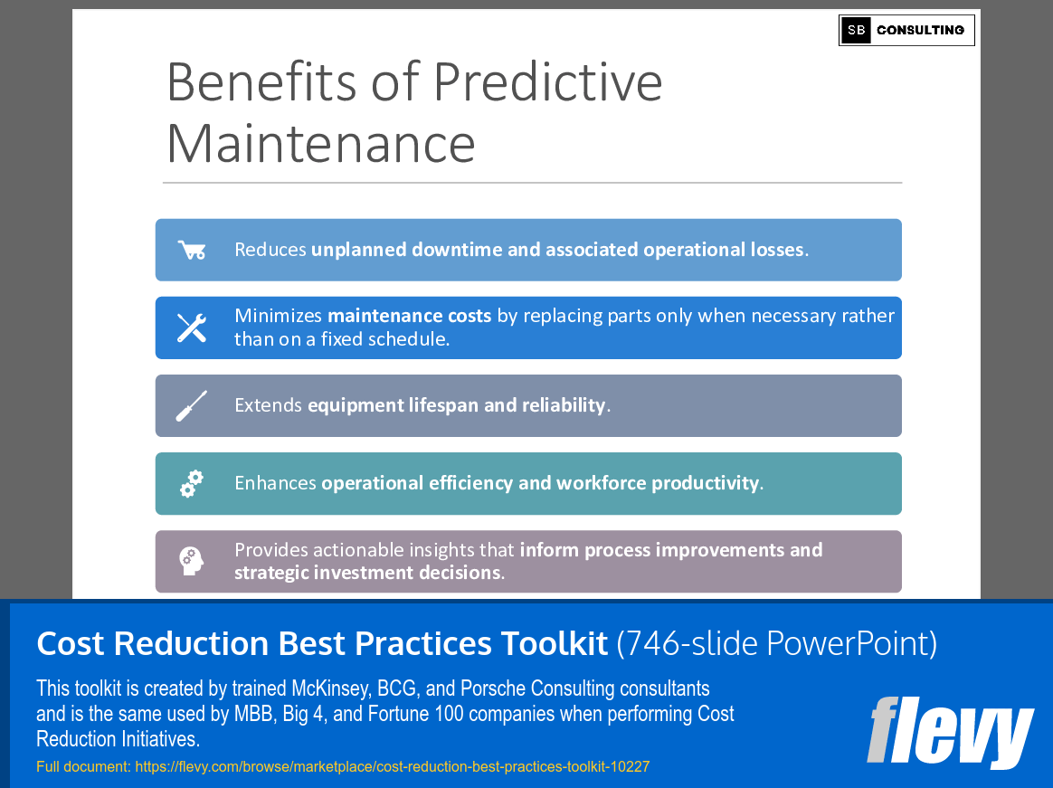 Cost Reduction Best Practices Toolkit (746-slide PPT PowerPoint presentation slide deck (PPTX)) Preview Image
