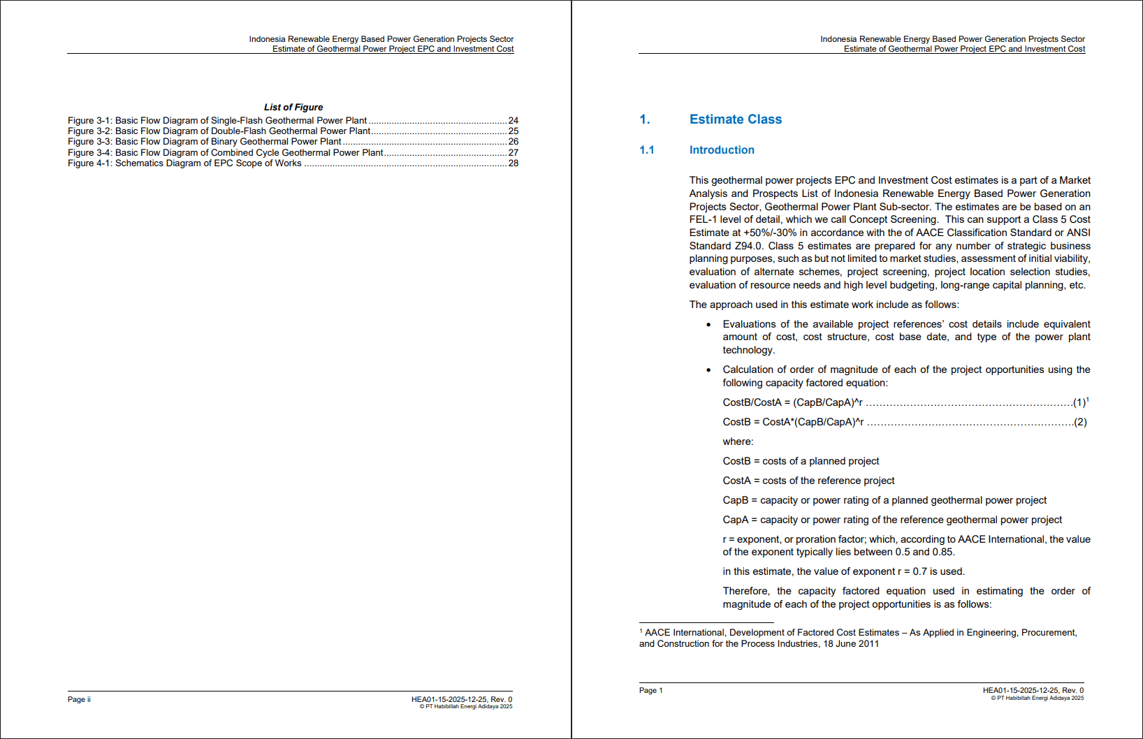 Estimation of Capital Costs of Geothermal Power Projects (32-page PDF document) Preview Image