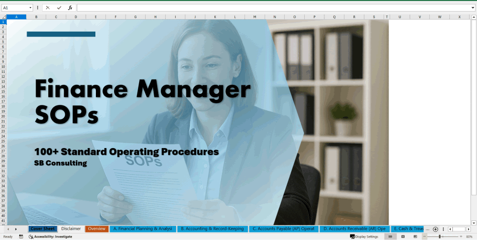 100+ Finance Manager SOPs (Excel template (XLSX)) Preview Image