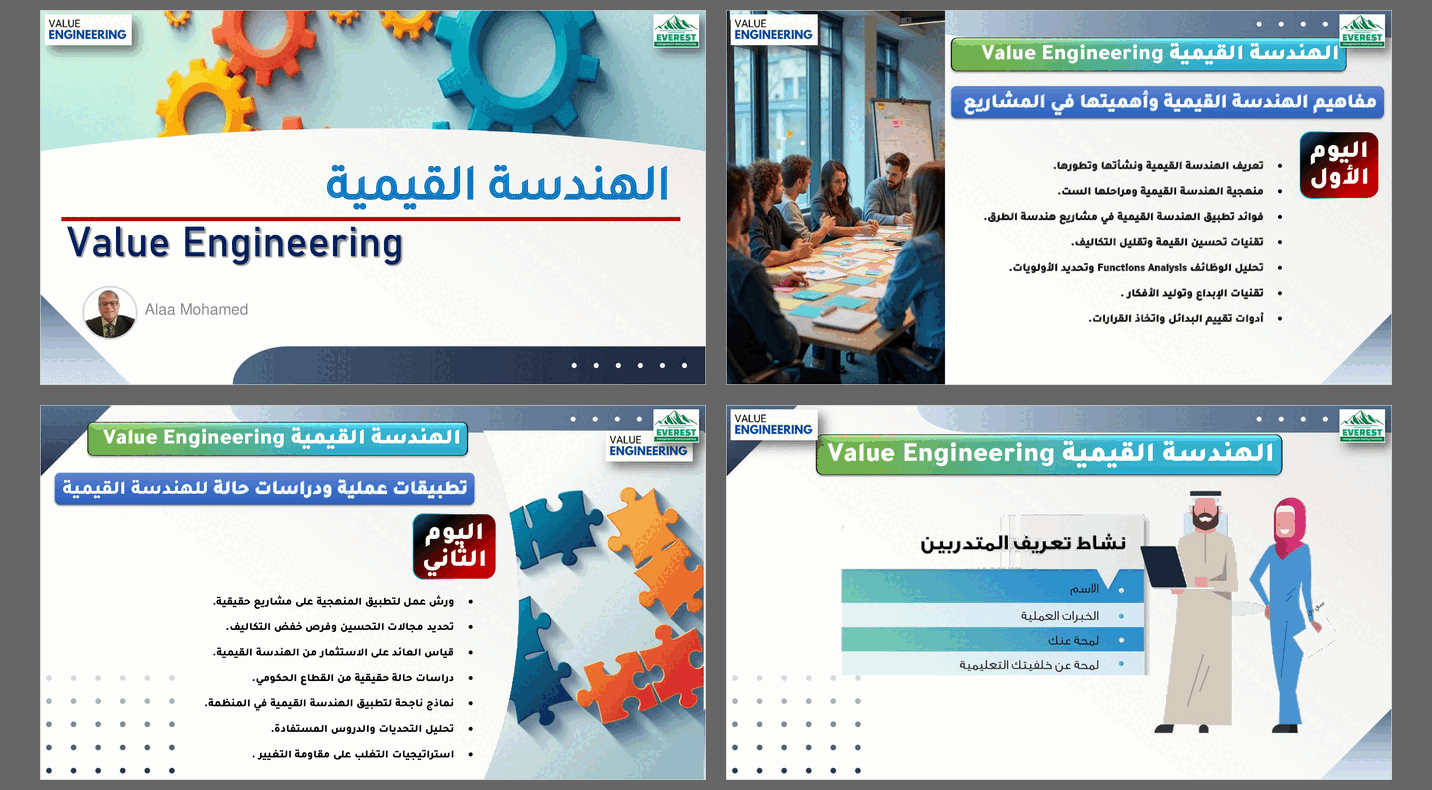 Value Engineering from Beginning to Practice (Arabic) (37-page PDF document) Preview Image