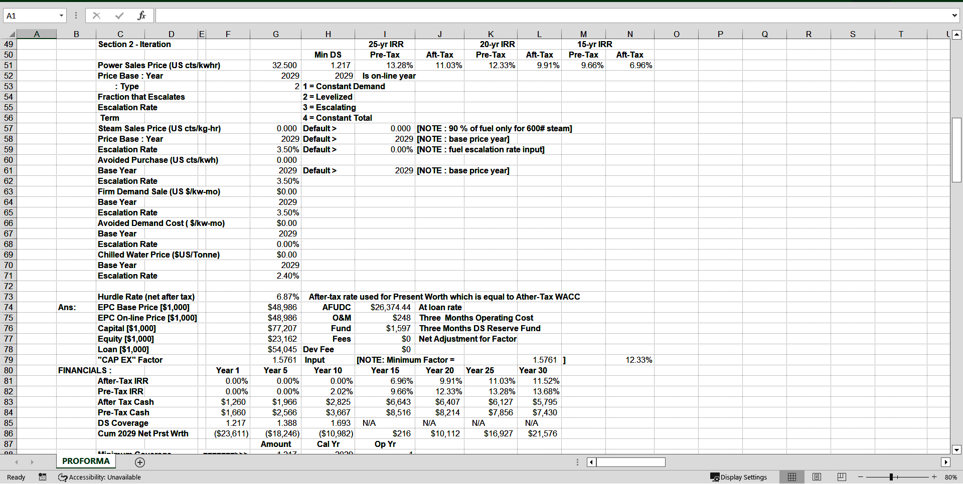 Financial Model for 5 MW Waste to Energy Power Plant (Excel template (XLS)) Preview Image