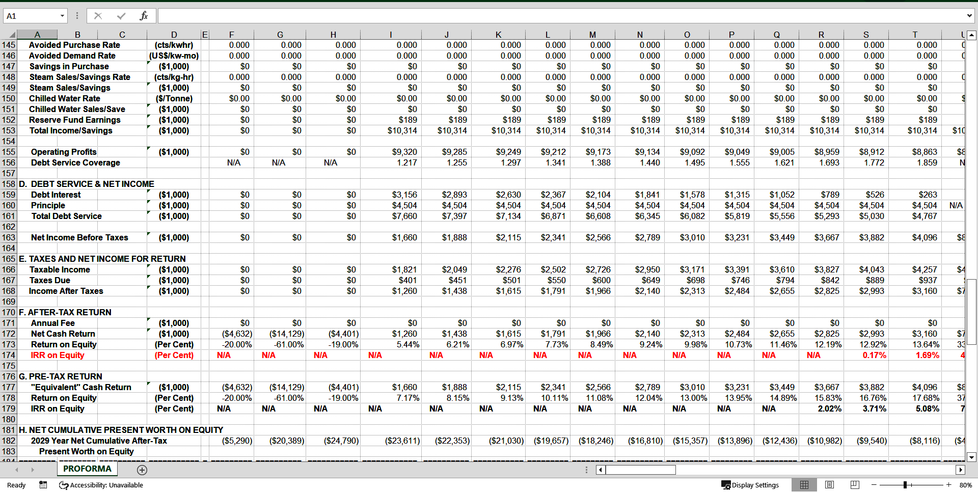 Financial Model for 5 MW Waste to Energy Power Plant (Excel template (XLS)) Preview Image