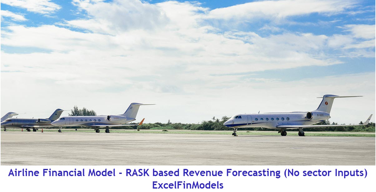 Airline Financial Model - RASK Revenue Method, No Sector Input (Excel template (XLSX)) Preview Image