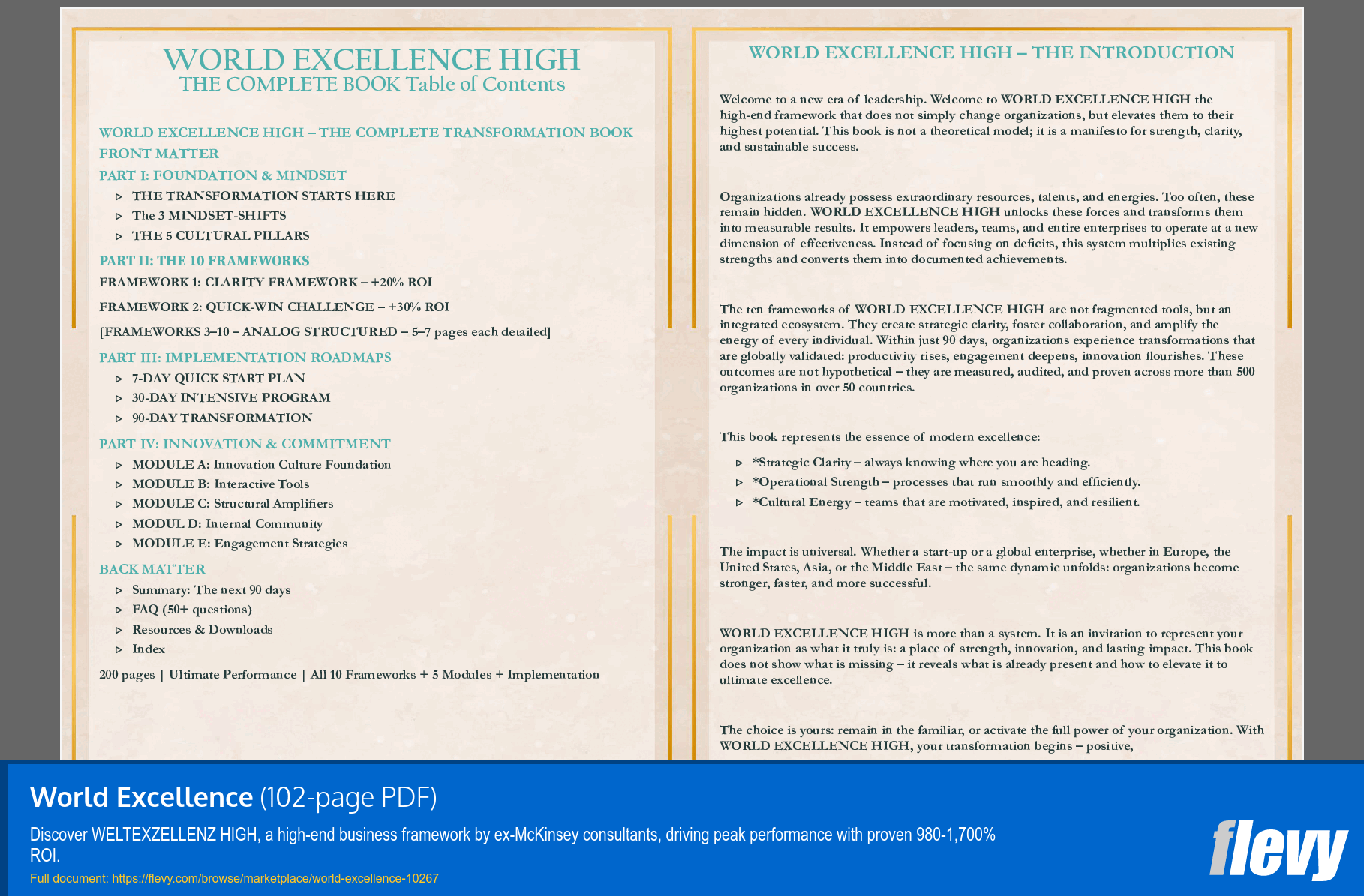 World Excellence (102-page PDF document) Preview Image