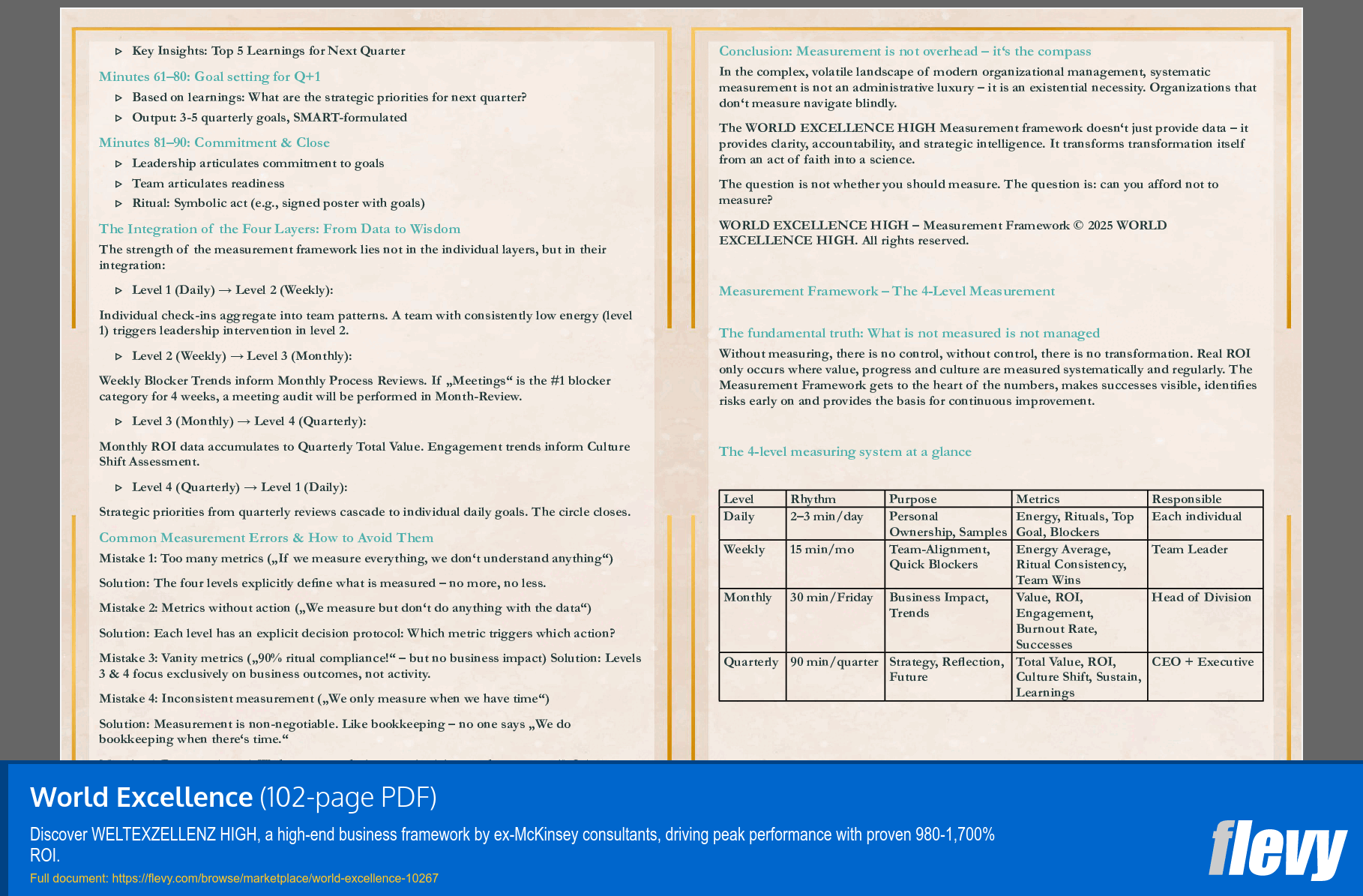 World Excellence (102-page PDF document) Preview Image