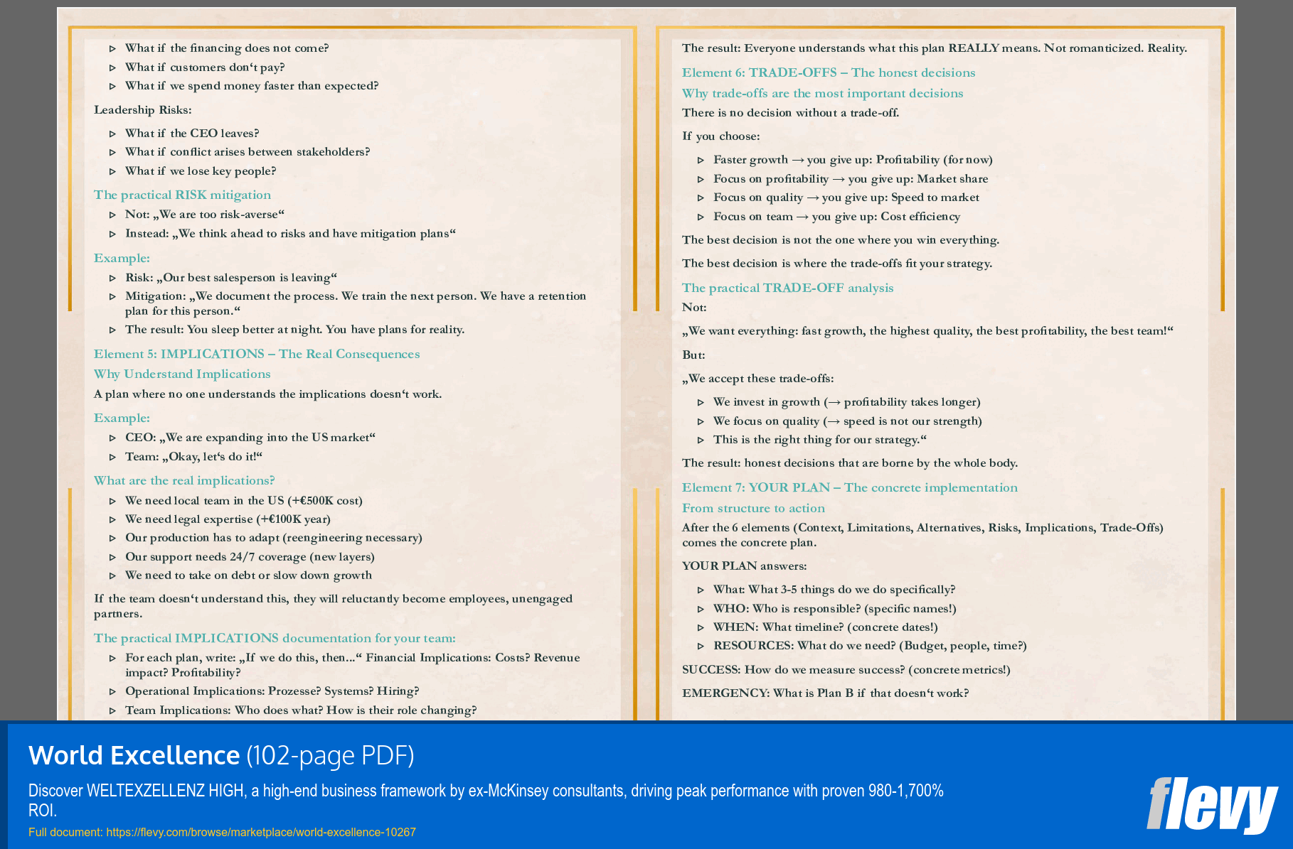 World Excellence (102-page PDF document) Preview Image