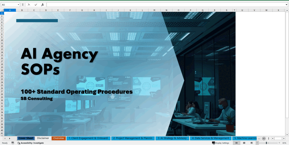 100+ AI Agency SOPs (Excel template (XLSX)) Preview Image