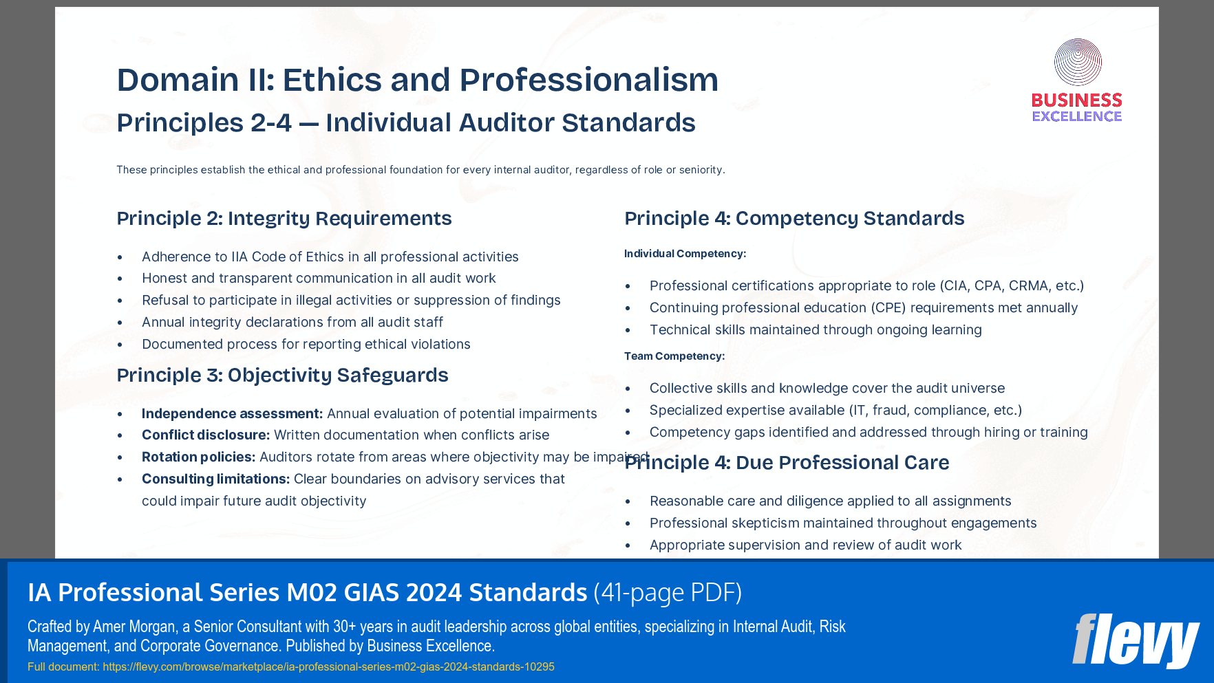 IA Professional Series M02 GIAS 2024 Standards (41-page PDF document) Preview Image