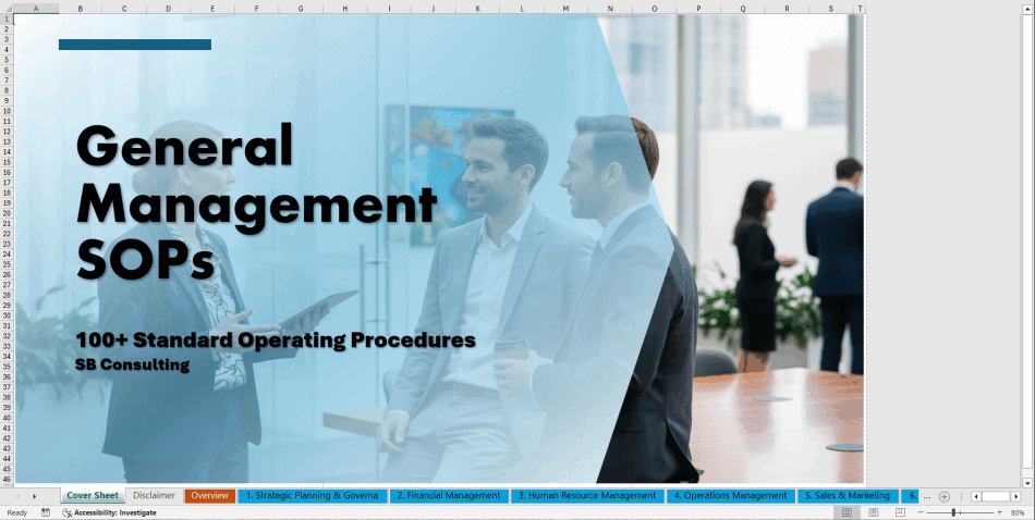 100+ General Management SOPs (Excel template (XLSX)) Preview Image