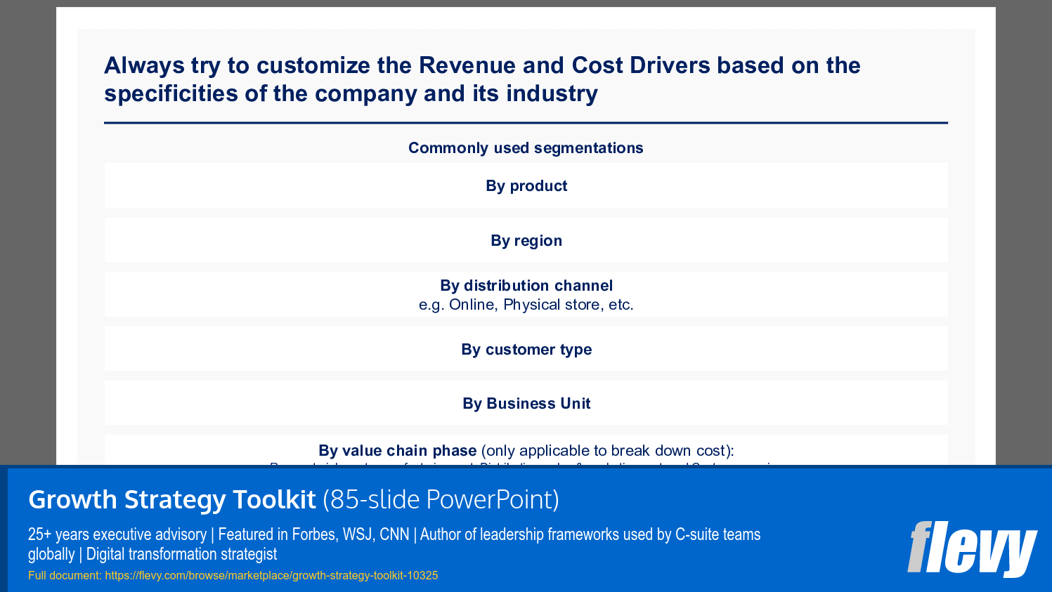 Growth Strategy Toolkit (85-slide PPT PowerPoint presentation slide deck (PPTX)) Preview Image