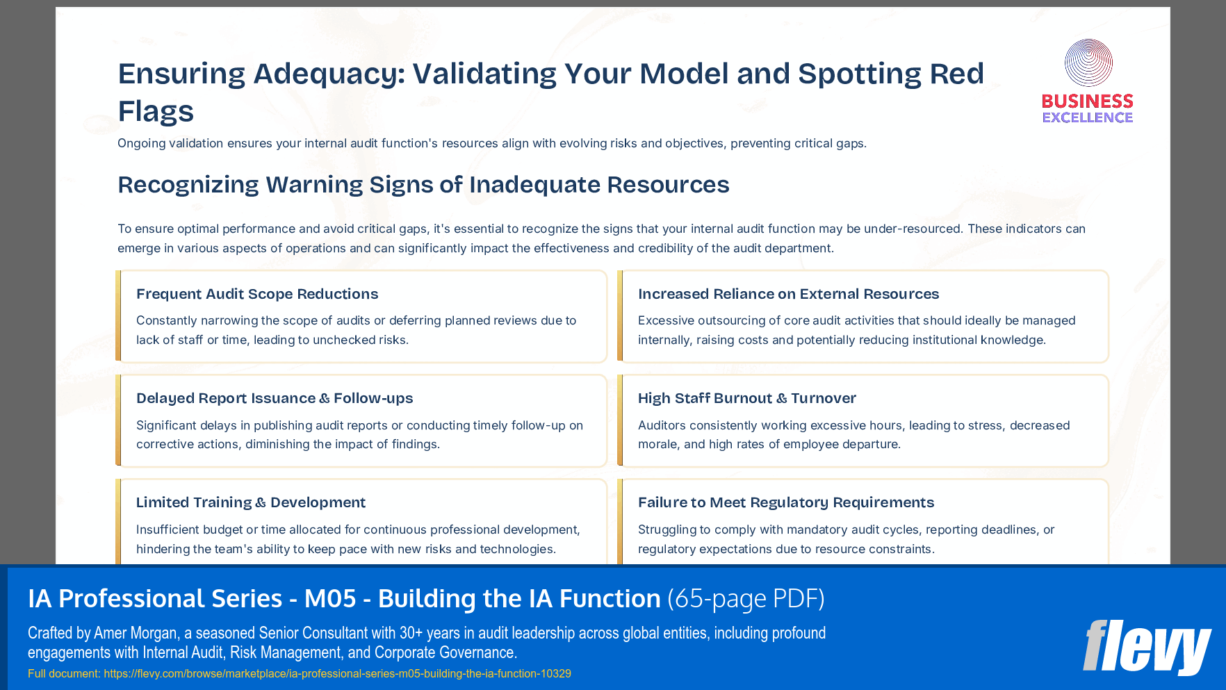 IA Professional Series - M05 - Building the IA Function (65-page PDF document) Preview Image