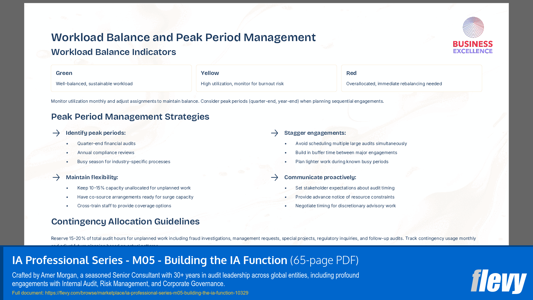 IA Professional Series - M05 - Building the IA Function (65-page PDF document) Preview Image