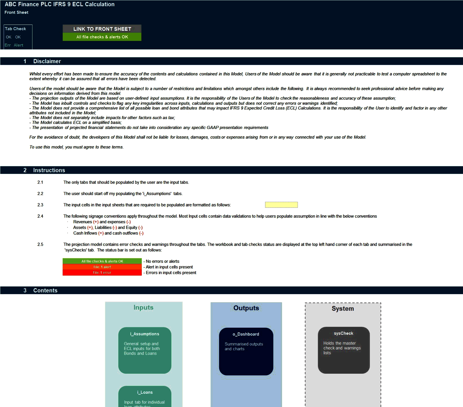 IFRS 9 Expected Credit Loss (ECL) Calculation Model (Excel template (XLSX)) Preview Image