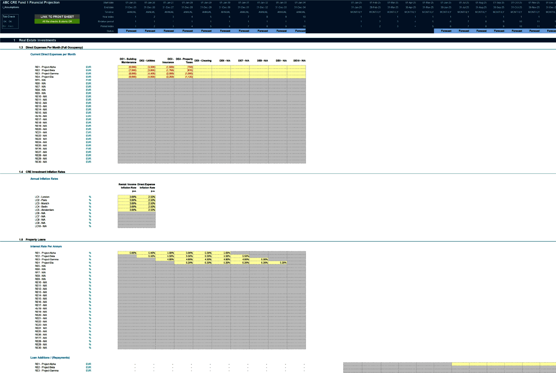 Commercial Real Estate (CRE) Private Equity Financial Model (Excel template (XLSX)) Preview Image