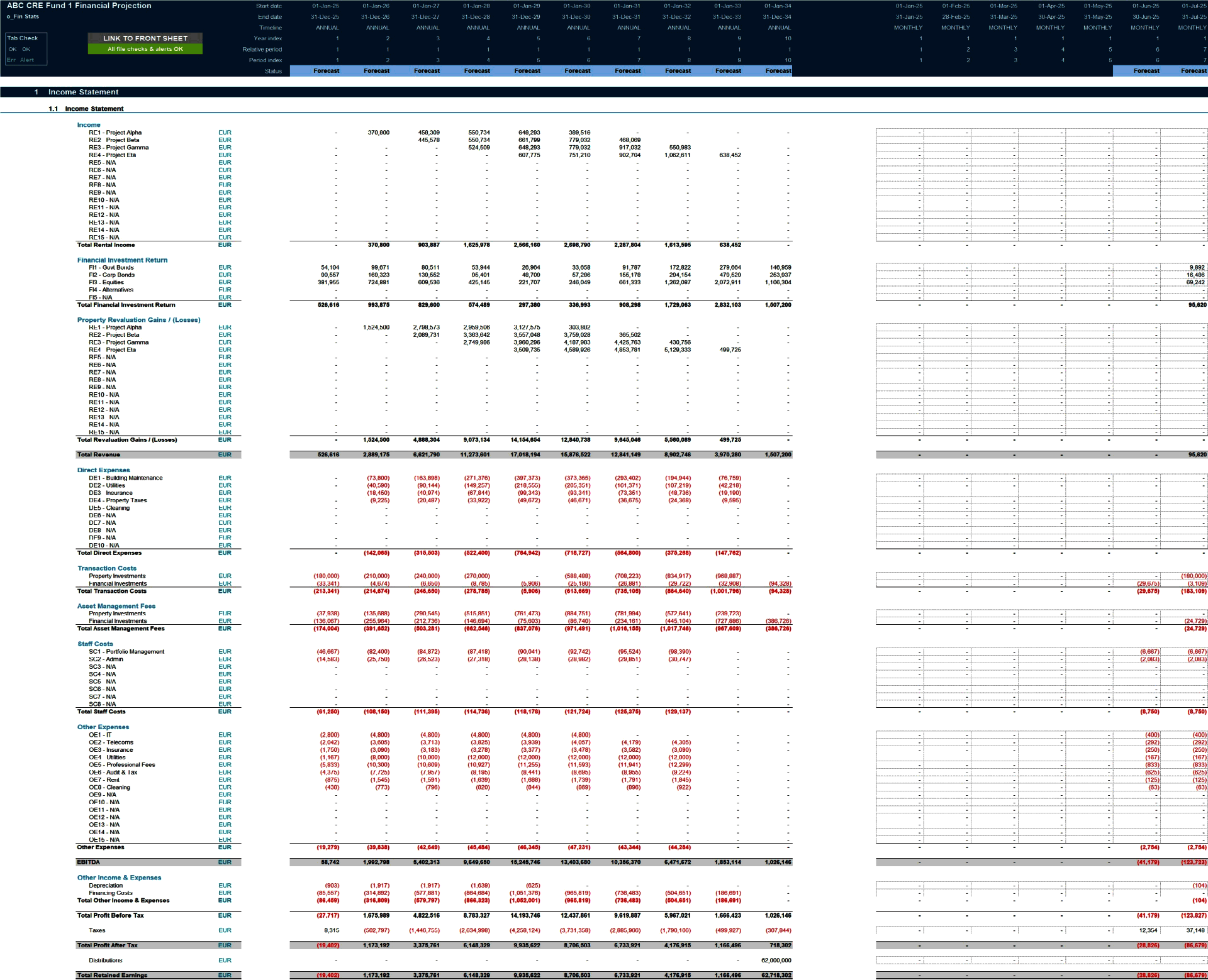 Commercial Real Estate (CRE) Private Equity Financial Model (Excel template (XLSX)) Preview Image