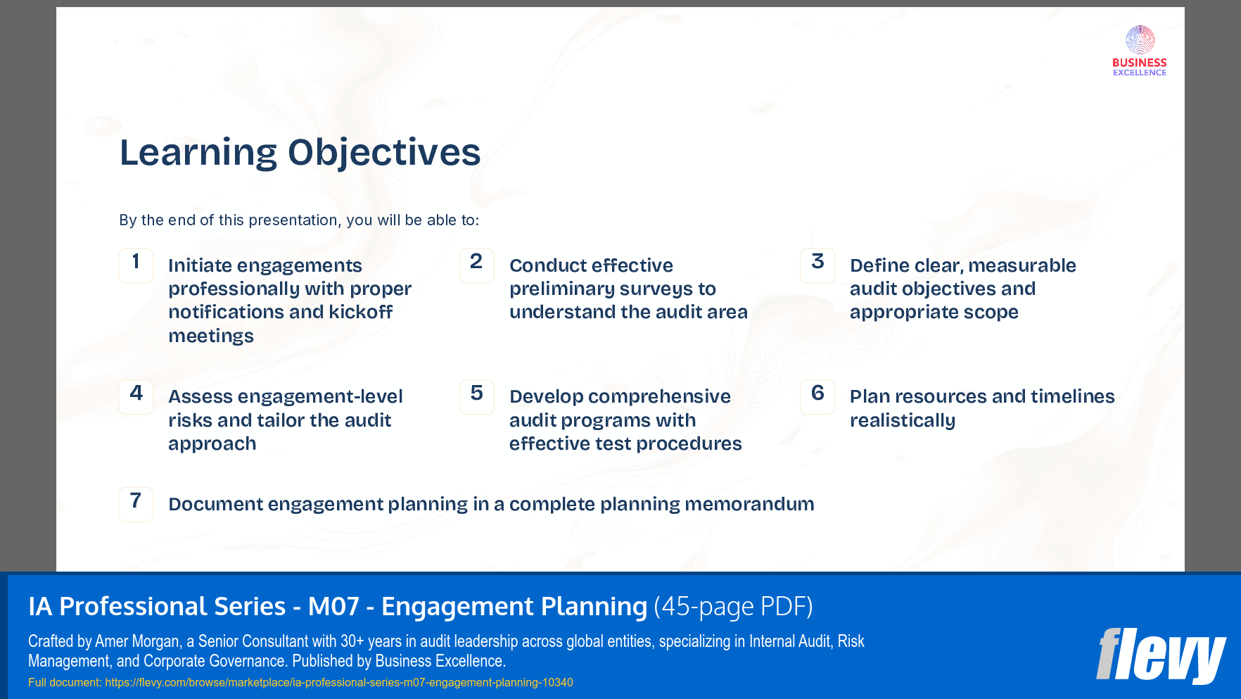 IA Professional Series - M07 - Engagement Planning (45-page PDF document) Preview Image