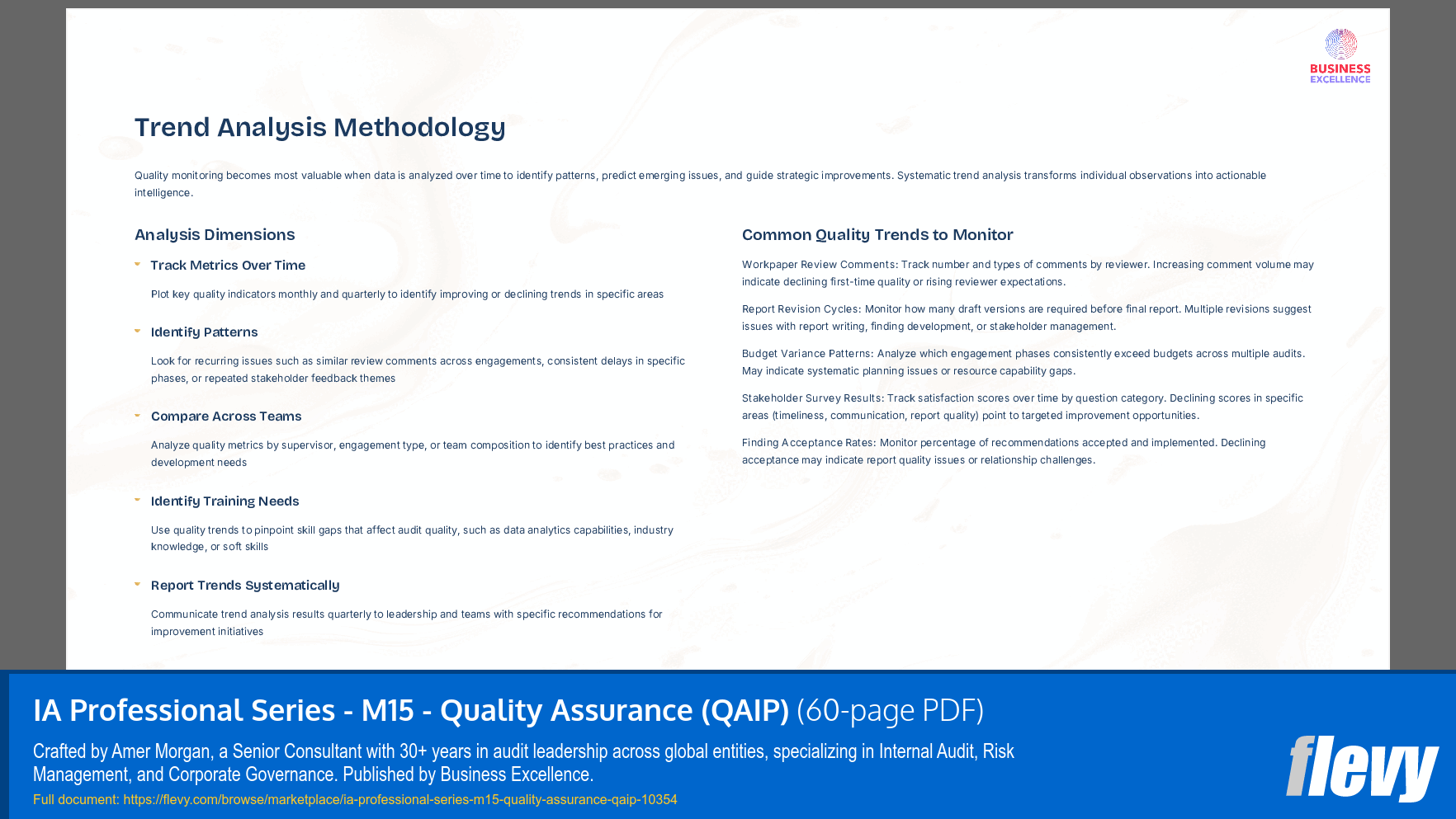 IA Professional Series - M15 - Quality Assurance (QAIP) (60-page PDF document) Preview Image