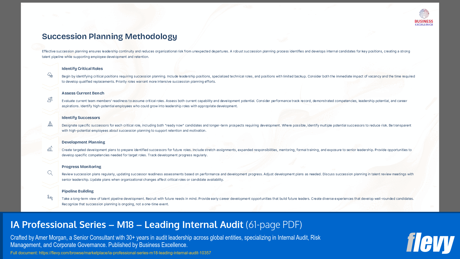 IA Professional Series - M18 - Leading Internal Audit (61-page PDF document) Preview Image