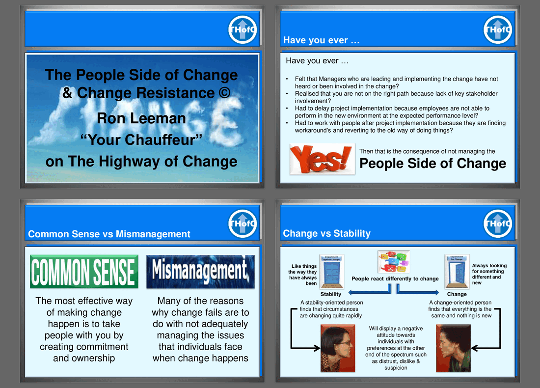 The People Side of Change & Change Resistance (32-slide PPT PowerPoint presentation (PPTX)) Preview Image