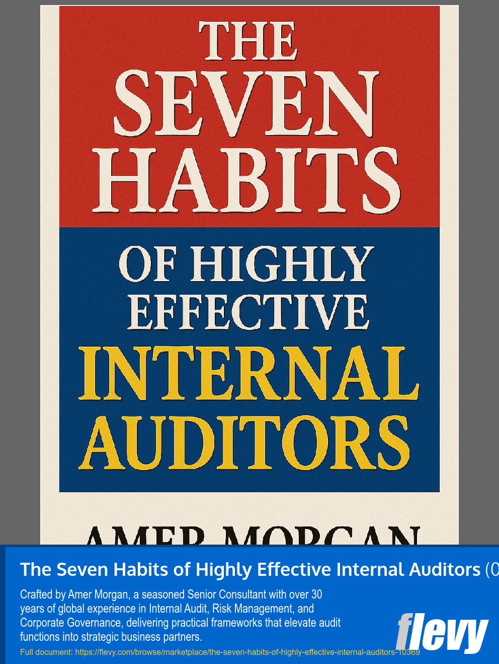 The Seven Habits of Highly Effective Internal Auditors (0-page PDF document) Preview Image