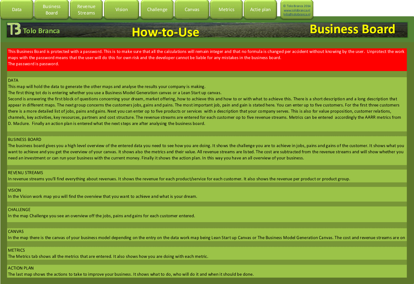 Business Board (Business Planning Tool)