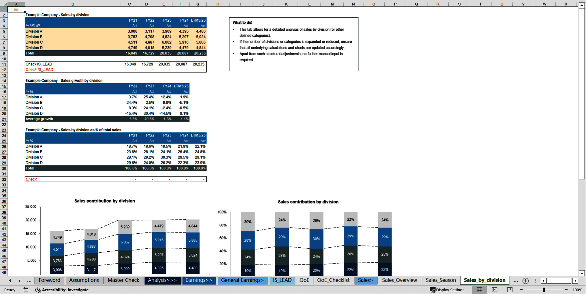 Transaction Services – FDD All-in-One Excel Workbook (Excel template (XLSX)) Preview Image