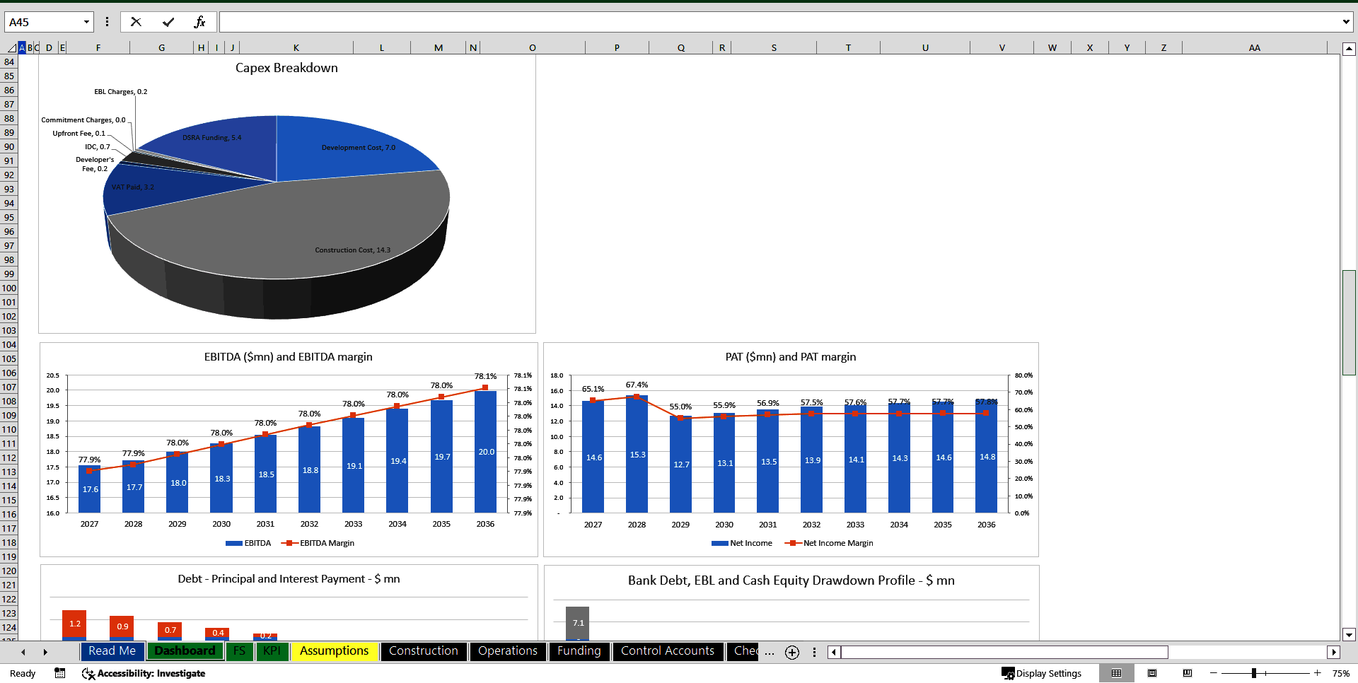 Data Center Setup & Ops Model with Information Memorandum (Excel template (XLSB)) Preview Image