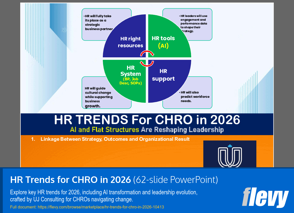 HR Trends for CHRO in 2026 (62-slide PPT PowerPoint presentation slide deck (PPTX)) Preview Image