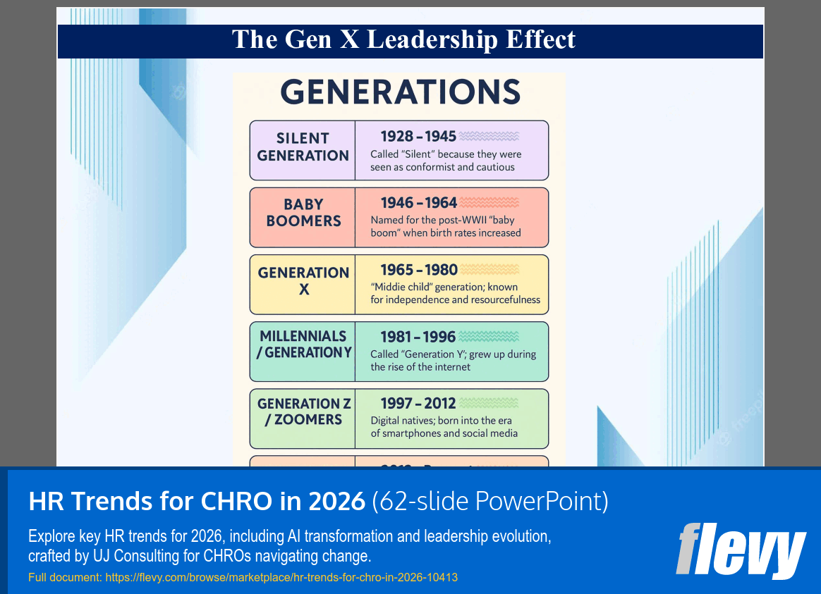 HR Trends for CHRO in 2026 (62-slide PPT PowerPoint presentation slide deck (PPTX)) Preview Image